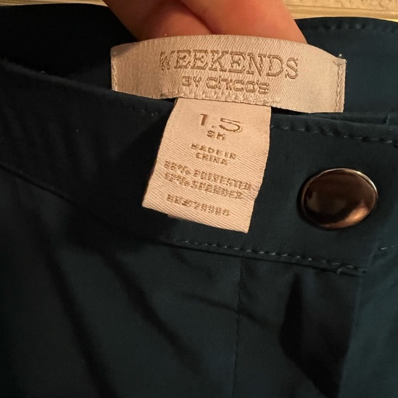 Weekends by Chico's Blue Pants Size 1.5 - Picture 4 of 9